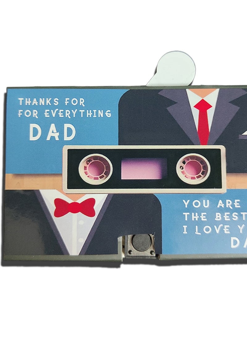 For Dad greeting card voice card for all occasions birthday thank you fathers day
