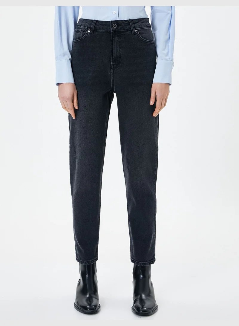 KOTON Slim Fit Mom Jean Comfort Stretch Standard Waist - Mom Jeans
