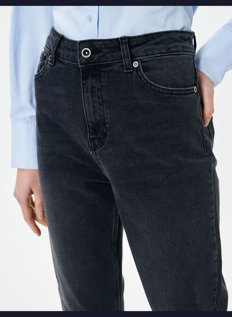 KOTON Slim Fit Mom Jean Comfort Stretch Standard Waist - Mom Jeans