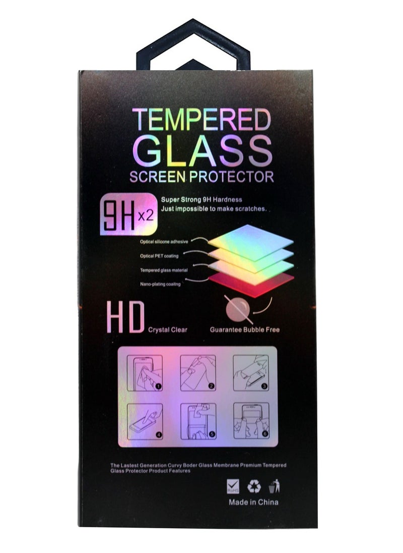 Tempered Glass - 9D Tempered Glass Screen Protector Compatible With Huawei 10X Lite Ultra Clear Full Coverage Anti Scratch Bubble Free Installation - Image 1