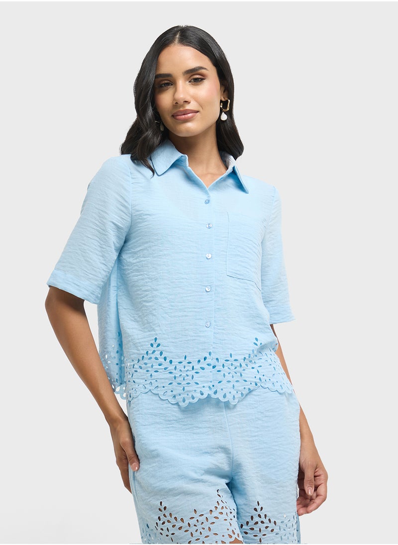 VERO MODA - Pocket Detail Button Down Shirt - Image 1