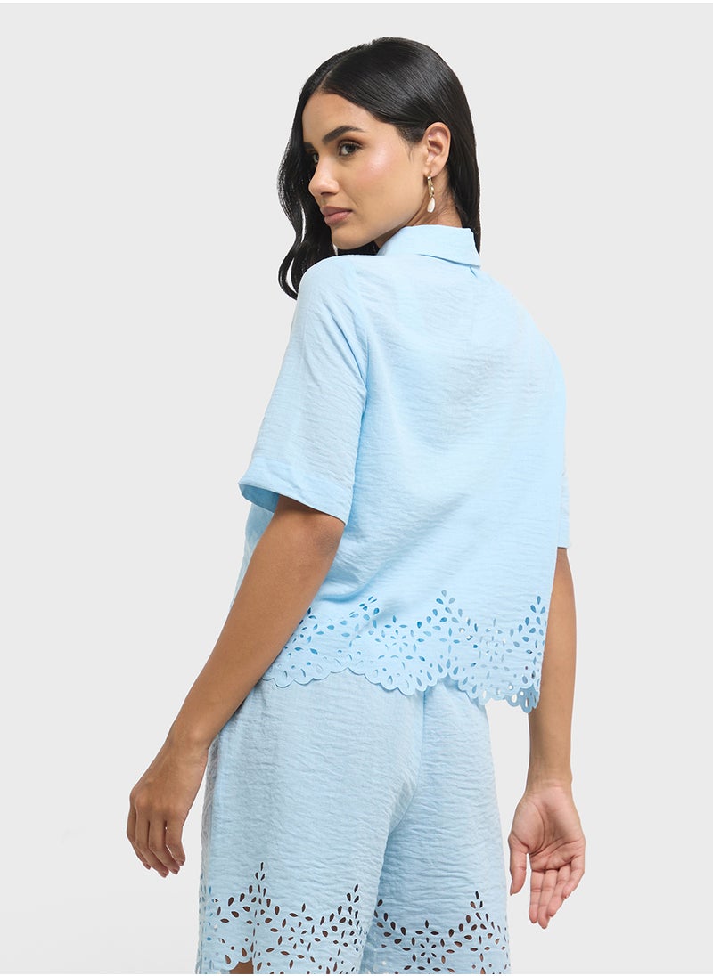 VERO MODA - Pocket Detail Button Down Shirt - Image 1