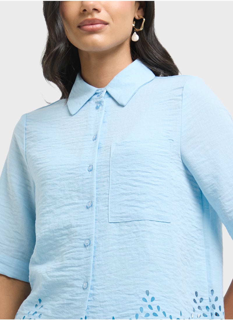VERO MODA - Pocket Detail Button Down Shirt - Image 1