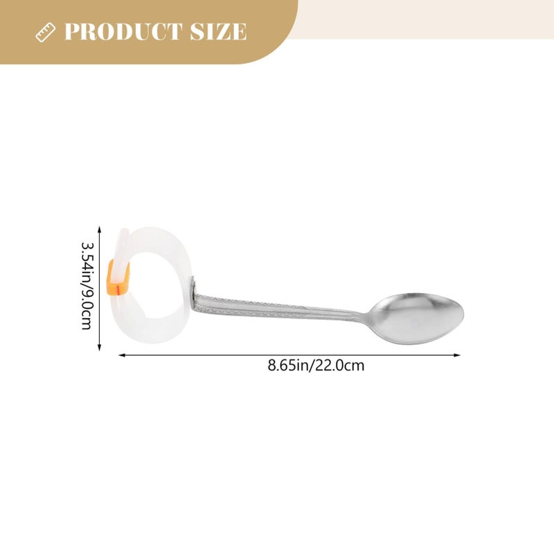 BestYash Adaptive Eating Utensils For Elderly Multi Color Portable Built Up Handles - Image 3