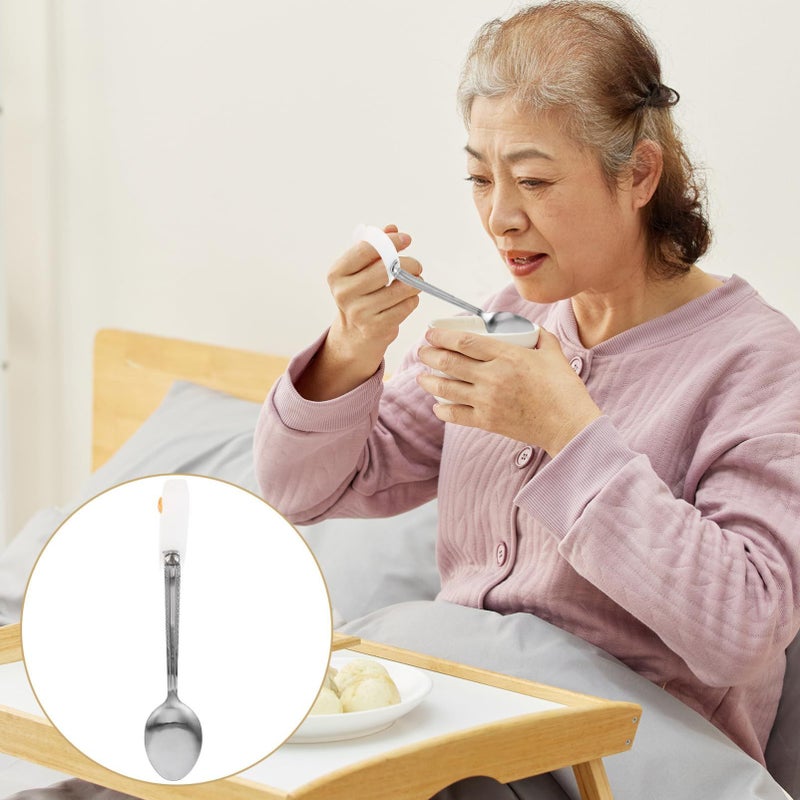 BestYash Adaptive Eating Utensils For Elderly Multi Color Portable Built Up Handles - Image 5