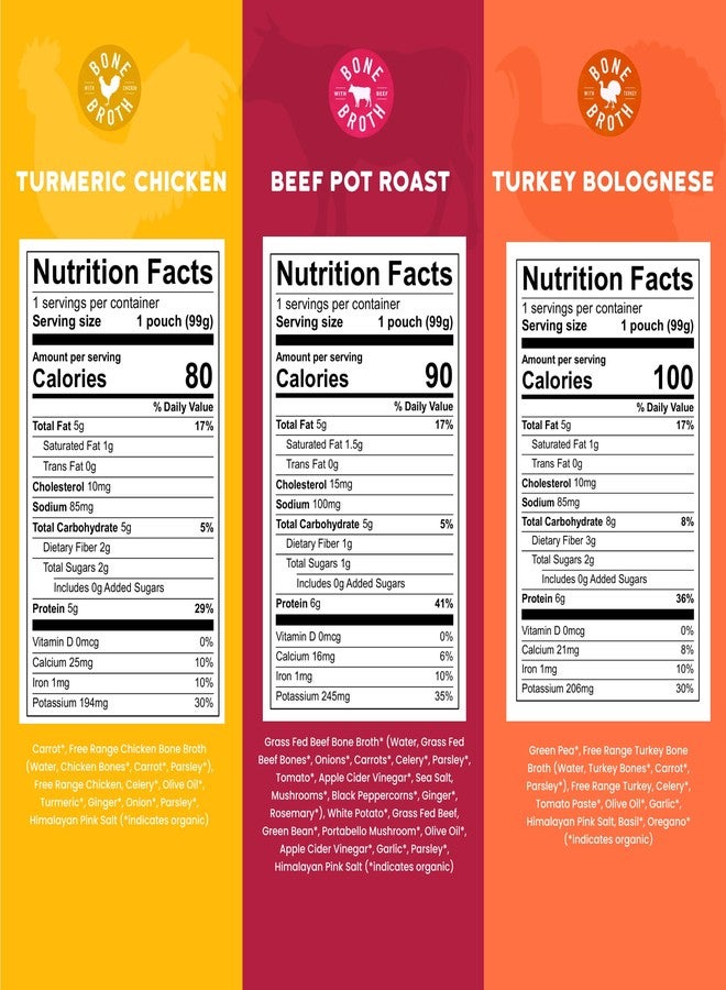 Serenity Kids 7+ Months Bone Broth Puree Made with Organic Veggies - BPA-Free Organic Baby Food Pouches with Veggies & Ethically Raised Meat - Clean Label Project Certified - 3.5 Oz, 6 Pack - Image 2