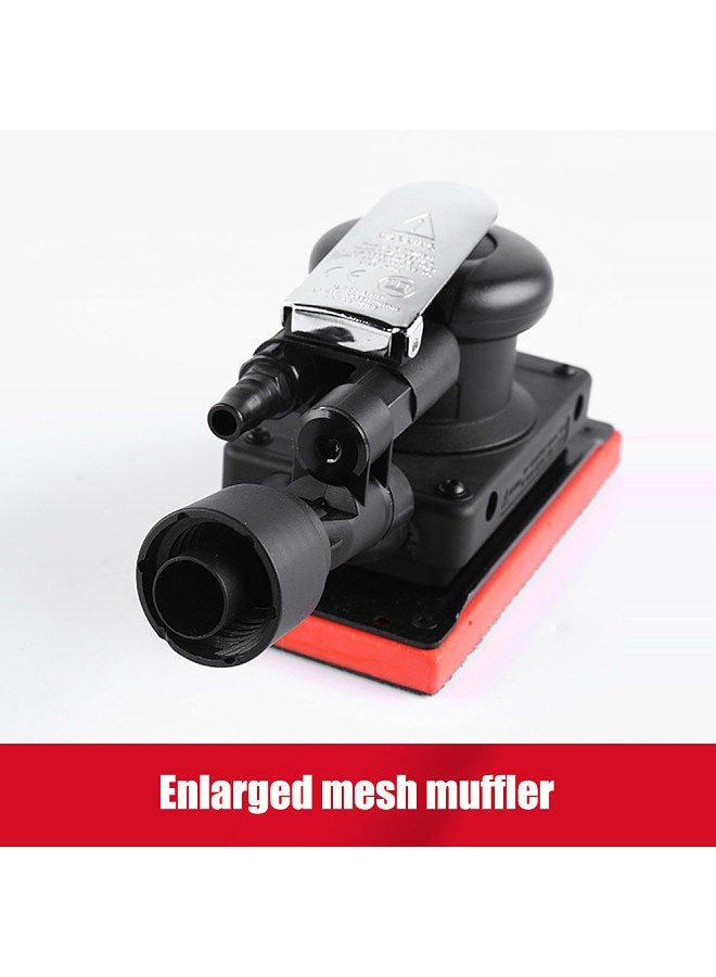 Mini Random Orbit Air Sander with 90x175mm Base Self Vacuuming Pneumatic Sander High Speed Air-operated Handheld Polisher  - Image 5