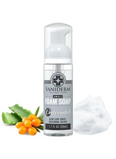Saniderm Saniderm Foaming Tattoo Soap 17oz Travel Size  Gentle Soap for Tattooed Skin Infused with Antimicrobial Colloidal Silver Aloe Vera and Nourishing Sea Buckthorn Oil 