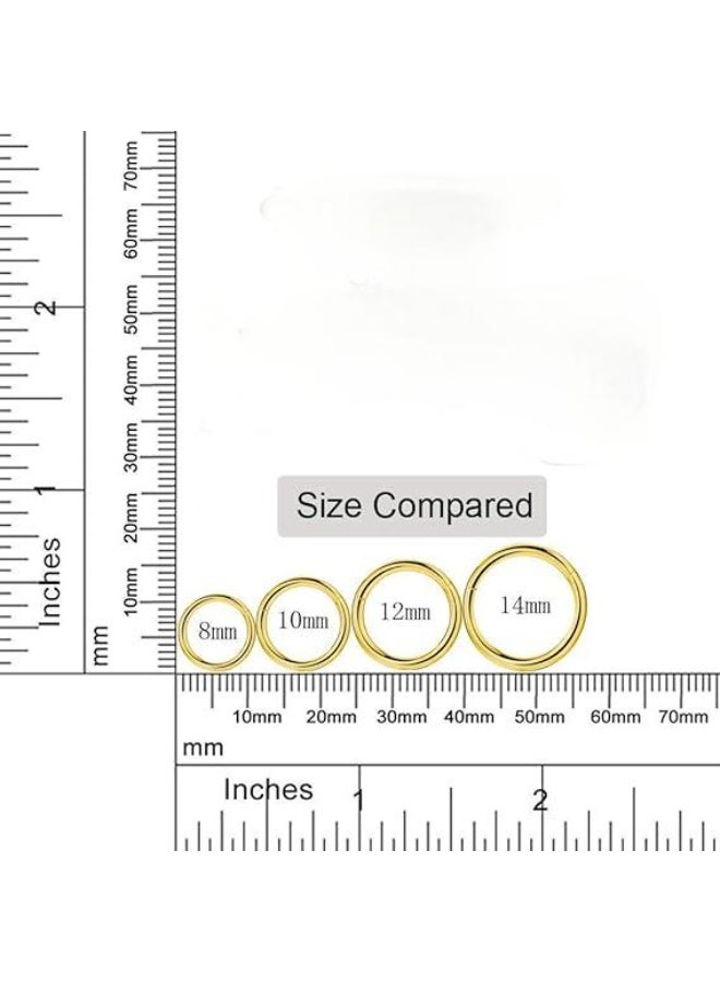 1.2 * 16MM التيتانيوم الصلب الأنف مسمار أنيقة الأنف الدائري (الذهبي) - Image 4