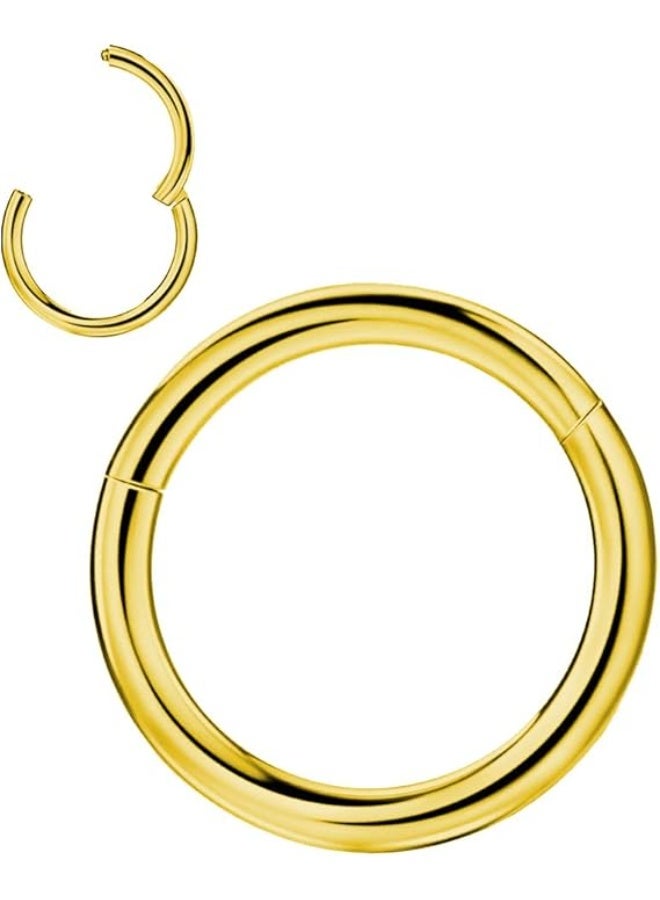 1.2 * 16MM التيتانيوم الصلب الأنف مسمار أنيقة الأنف الدائري (الذهبي) - Image 1