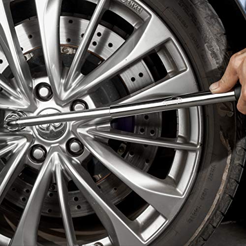 EPAuto Telescoping Lug Wrench, Wheel Wrench with CR-V Sockets (17/19, 21/22mm) - Image 2