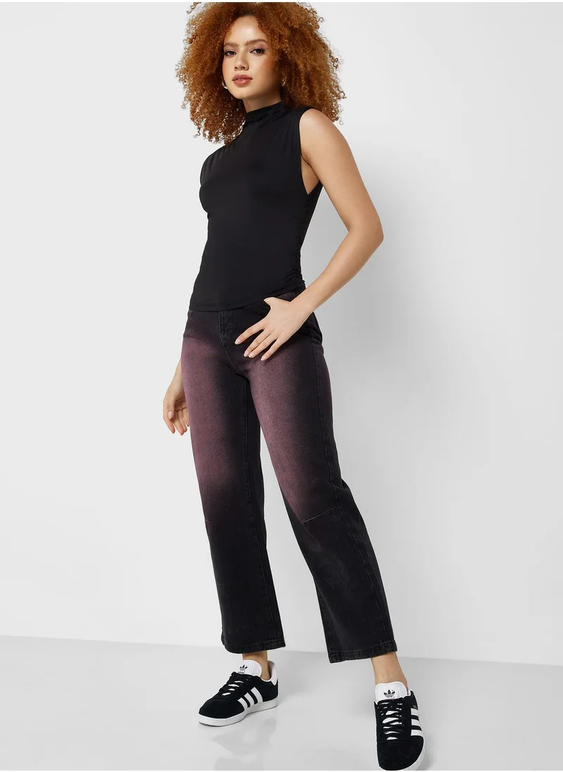 Ginger Sleeveless Ruched Detail Top