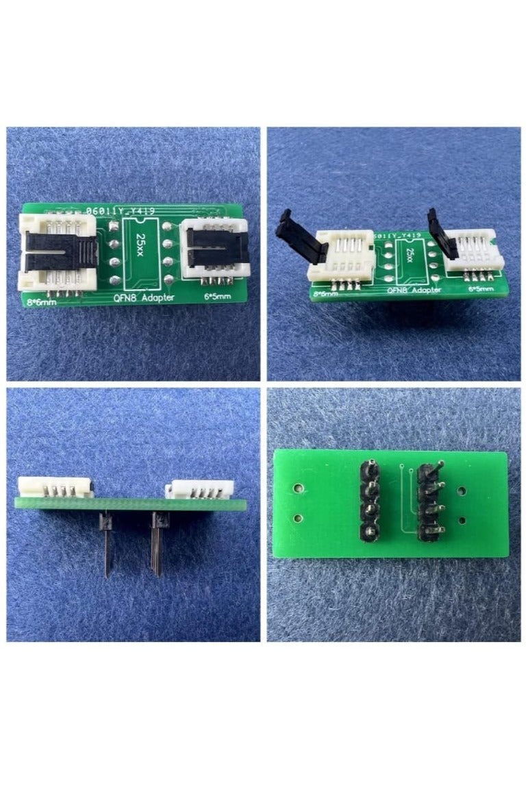 Bios Adapter burner, QFN8 /WSON8/MLF8/MLP8/DFN8 to DIP8 Universal Two-in-one Socket/Adapter for Both 6 * 5MM and 8 * 6MM Chips - Image 2
