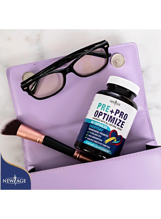 نيو إيدج نيو إيج برو أوبتيمايز بروبيوتيك للنساء، انقطاع الطمث، صحة الجهاز الهضمي - دعم للانتفاخ، الهبات الساخنة، دعم المفاصل، التعرق الليلي - صحة الأمعاء والتمثيل الغذائي - دونغ كواي (60 (عبوة من قطعة واحدة)) - Image 4