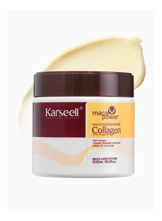 Karseell Karsell Hair Mask with Collagen & Maca Extract – Repair, Moisturize & Shine, 500ml