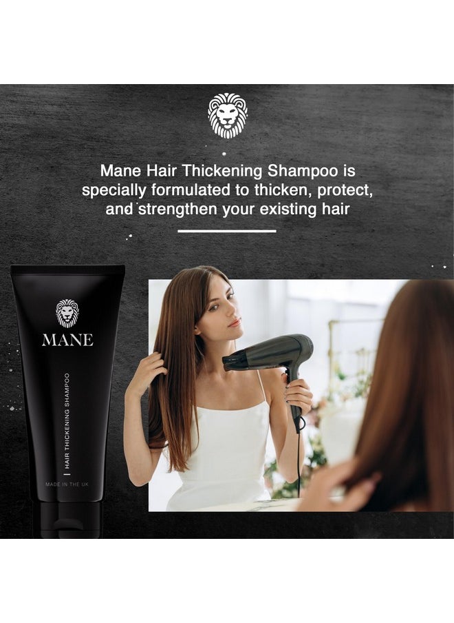 mane Hair Thickening Biotin Shampoo For Hair Growth Men & Women, Support Fine & Thinning Hair, Reduce Hair Loss & Encourage Thicker, Fuller Hair (100Ml)  - Image 3