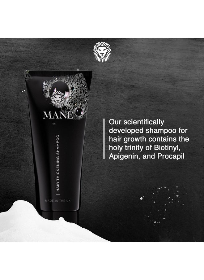 mane Hair Thickening Biotin Shampoo For Hair Growth Men & Women, Support Fine & Thinning Hair, Reduce Hair Loss & Encourage Thicker, Fuller Hair (100Ml)  - Image 4