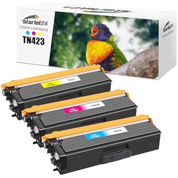 TN423 TN-423 TONER COMPATIBLE WITH BROTHER TN-423 TN-423C TN-423M TN-423Y TONER FOR DCP-L8410CDW HL-L8260CDW HL-L8360CDW DCP-L8410CDN MFC-L8900CDW MFC-L8690CDW 3 PACK) - Image 1
