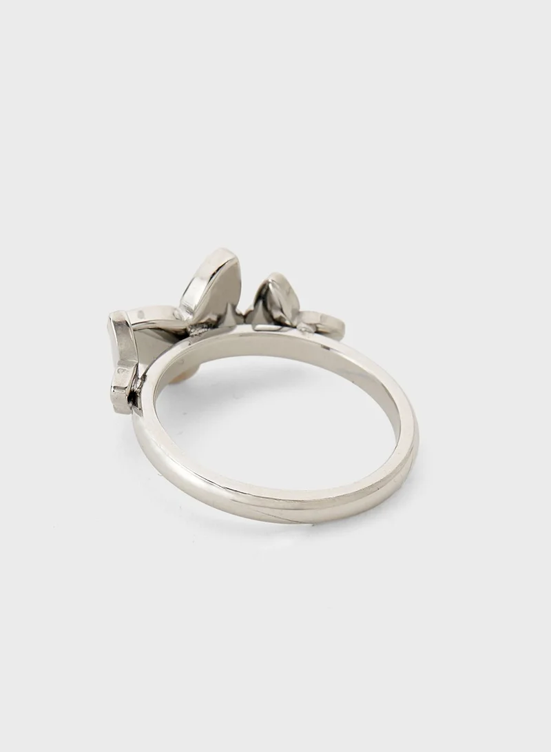GUESS Butterfly Crystals Ring