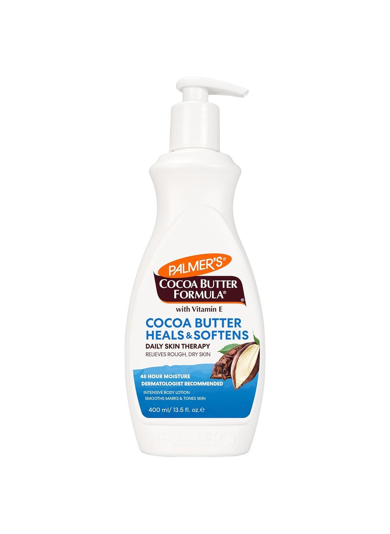 PALMER'S - Palmers Cocoa Butter Formula Daily Skin Therapy Cocoa Butter Body Lotion for Dry Skin Hand  Body Moisturizer Pump Bottle 135 Oz Pack of 1 - Image 1