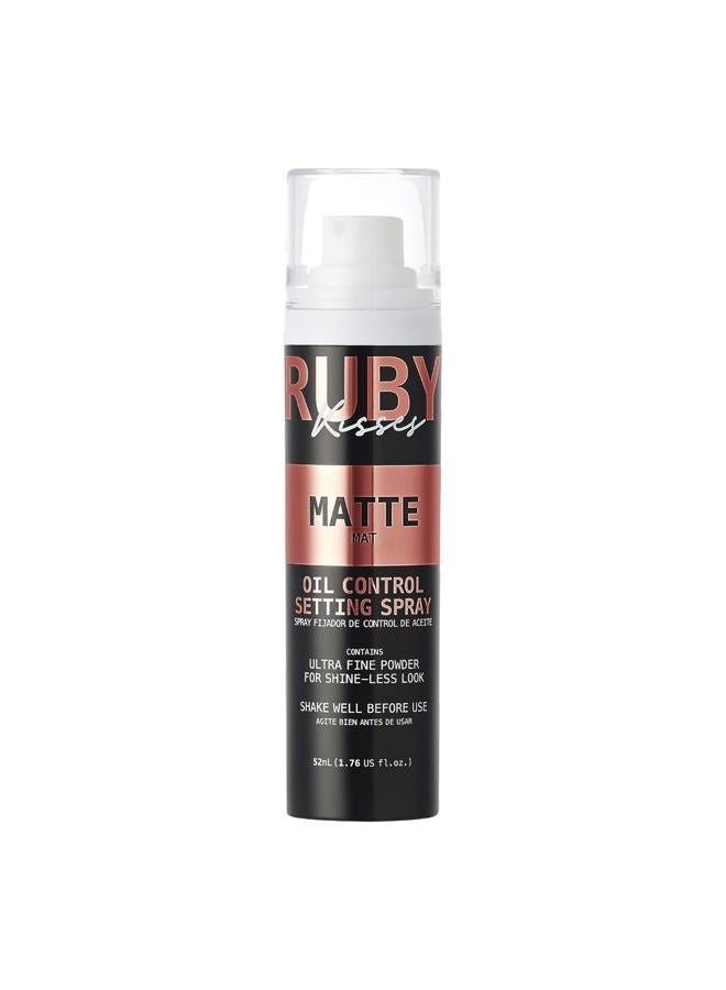 Ruby Kisses Setting Spray - Ultra-fine mist, Sets makeup, Long-Lasting Formula for a Flawless Finish (Matte) - Image 1