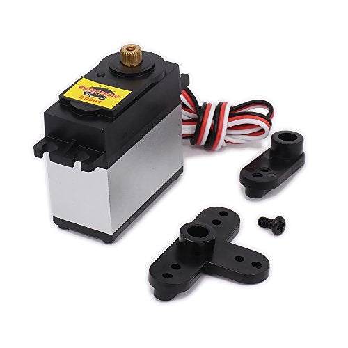 HobbyCrawler 9kg High Torque Throttle Steering Gear Servo with Servo Arms for 1/8 1/10 Scale RC Car/Boat/Plane Buggy Truck HSP HPI Wltoys Himoto Redcat Tamiya - Image 1