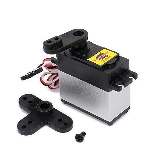 HobbyCrawler 9kg High Torque Throttle Steering Gear Servo with Servo Arms for 1/8 1/10 Scale RC Car/Boat/Plane Buggy Truck HSP HPI Wltoys Himoto Redcat Tamiya - Image 2