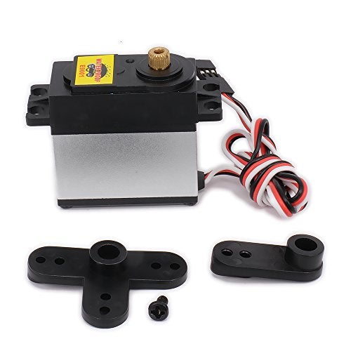HobbyCrawler 9kg High Torque Throttle Steering Gear Servo with Servo Arms for 1/8 1/10 Scale RC Car/Boat/Plane Buggy Truck HSP HPI Wltoys Himoto Redcat Tamiya - Image 4