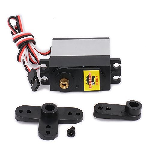 HobbyCrawler 9kg High Torque Throttle Steering Gear Servo with Servo Arms for 1/8 1/10 Scale RC Car/Boat/Plane Buggy Truck HSP HPI Wltoys Himoto Redcat Tamiya - Image 3