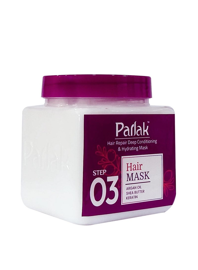 Parlak Hair Mask with Argan Oil & Shea Butter & Keratin – 650ml - Image 2