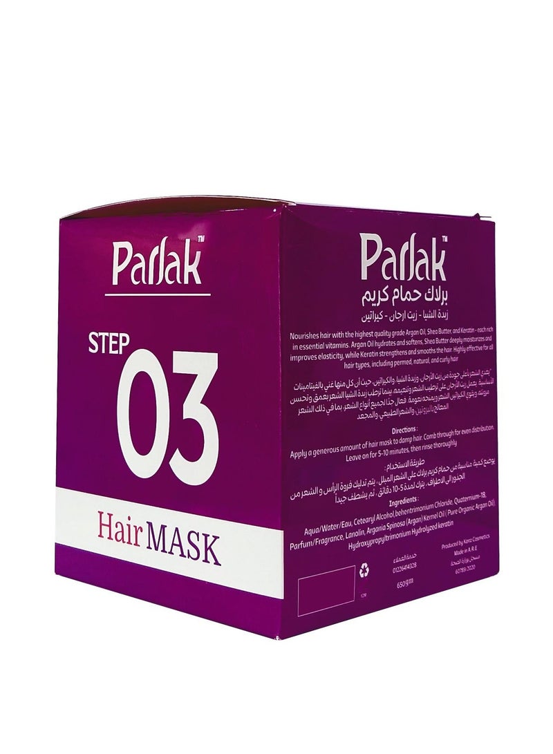 Parlak Hair Mask with Argan Oil & Shea Butter & Keratin – 650ml - Image 3