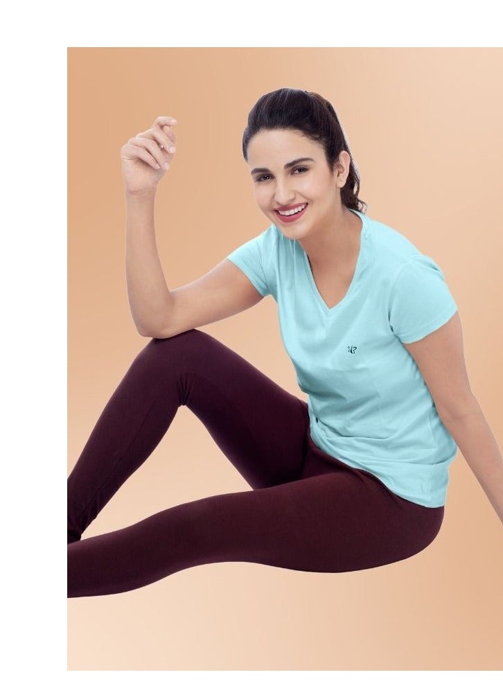 BRIDA Brida Women's Organic Cotton T-Shirt - Soft, Breathable, Eco-Friendly Casual Wear for Everyday Comfort - Elina 3 (COMBO)  - Image 3