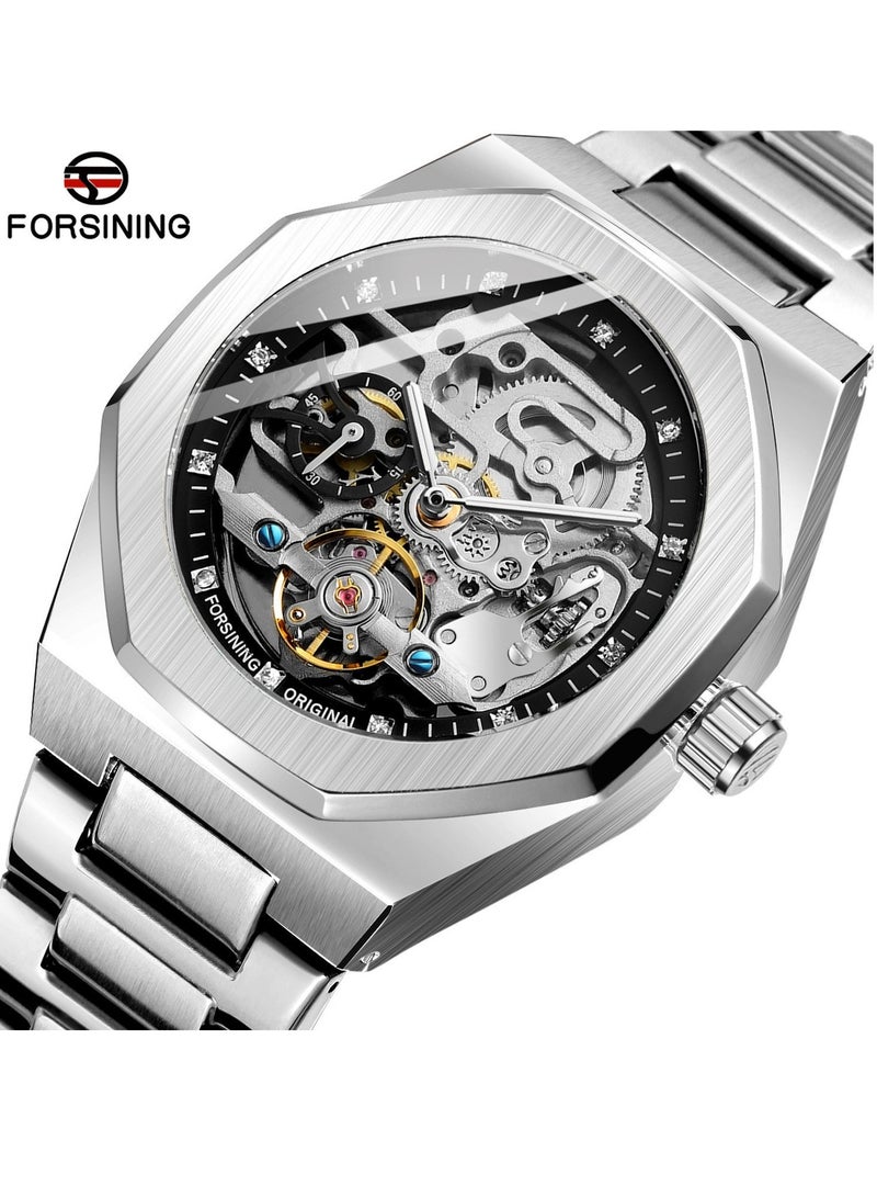 FORSINING Watches for Men Watch Stainless Steel Luxury Luminous Water Resistant Automatic Mechanical Wristwatc - Image 2