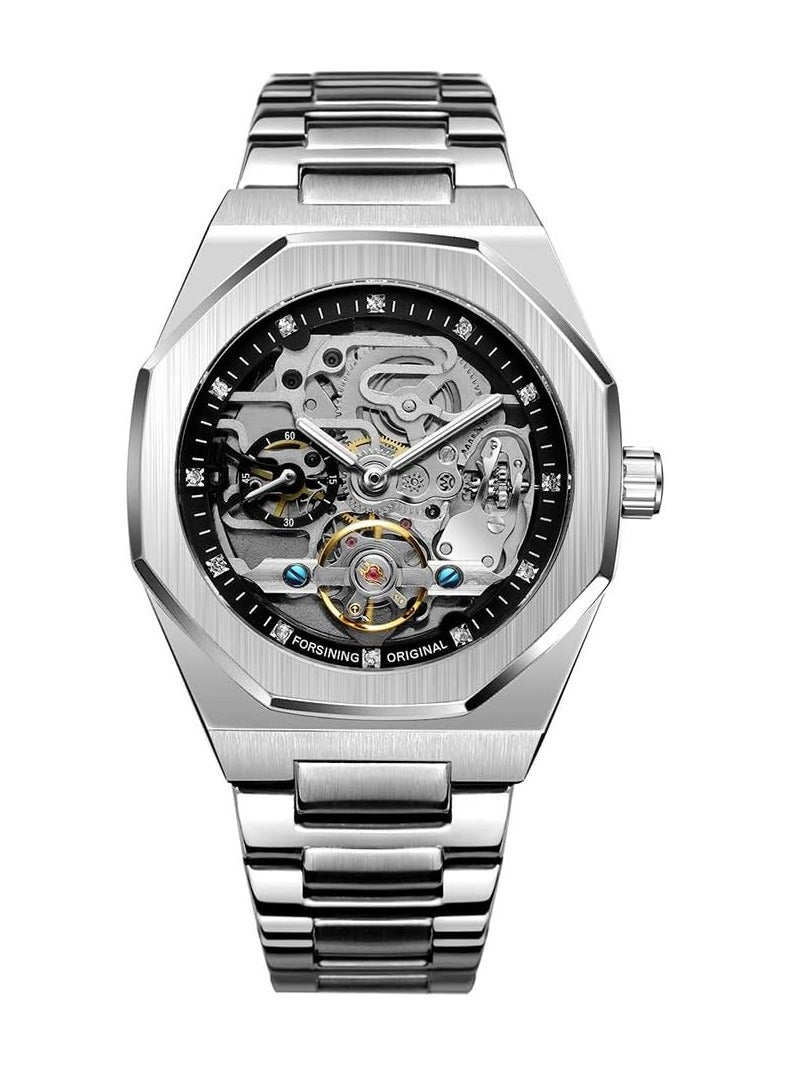 FORSINING Watches for Men Watch Stainless Steel Luxury Luminous Water Resistant Automatic Mechanical Wristwatc - Image 3