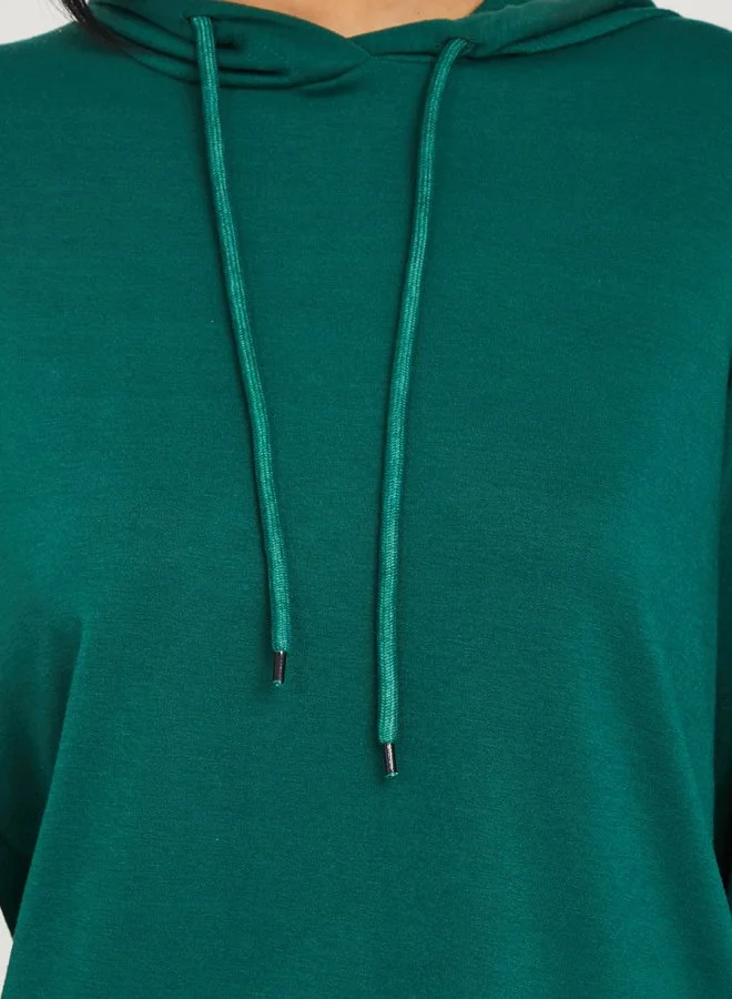 Styli Long Sleeves Hoodie & Midi Skirt Co-Ord Set