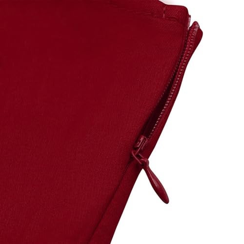 KILLREAL Women's Vintage Polka Dot Print A-Line Sleeveless Cocktail Party Casual Dress Wine Red Large - Image 5