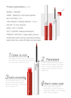 Liquid Eyeliner, Quick Drying Waterproof Sweatproof Eyeliner Makeup, High Pigment Shades Eye Makeup Wear for Women - pzsku/Z8400FAE1D687D1E3E99BZ/45/_/1723780655/6d15e2d8-0b0d-4cd0-a4cb-1e67d07915e7