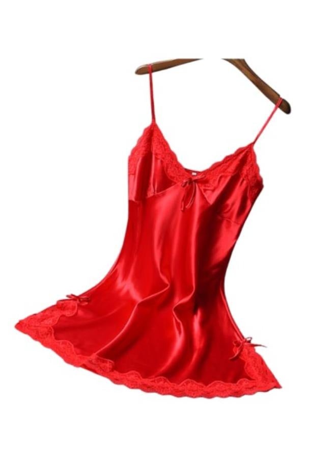 V-Neck Lace Summer Women's Sleepwear Dress Fit Small to Medium NO: 9346