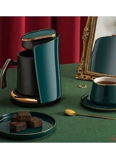 Dream Zone Automatic Turkish Coffee Maker Portable Machine | 4 Cups Capacity (240ml) | Easy Electric Coffee Maker For Office Home & Cafe (Green, Single)  - Image 4