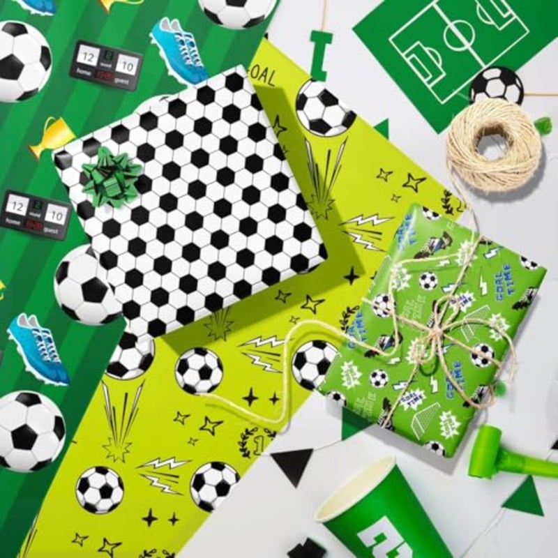 12 Sheets Themed Wrapping Paper: Decorative Gift Wrap Cardstock - 6 Styles 19.7'' x 27.6'' - Ideal for for Baby Shower, Holiday Gifts, Scrapbooking, DIY Crafts and Party Supplies - Image 4