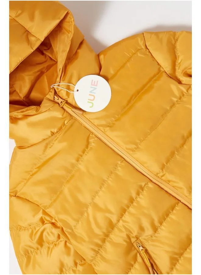 جون June Boy Basic Coat Mustard