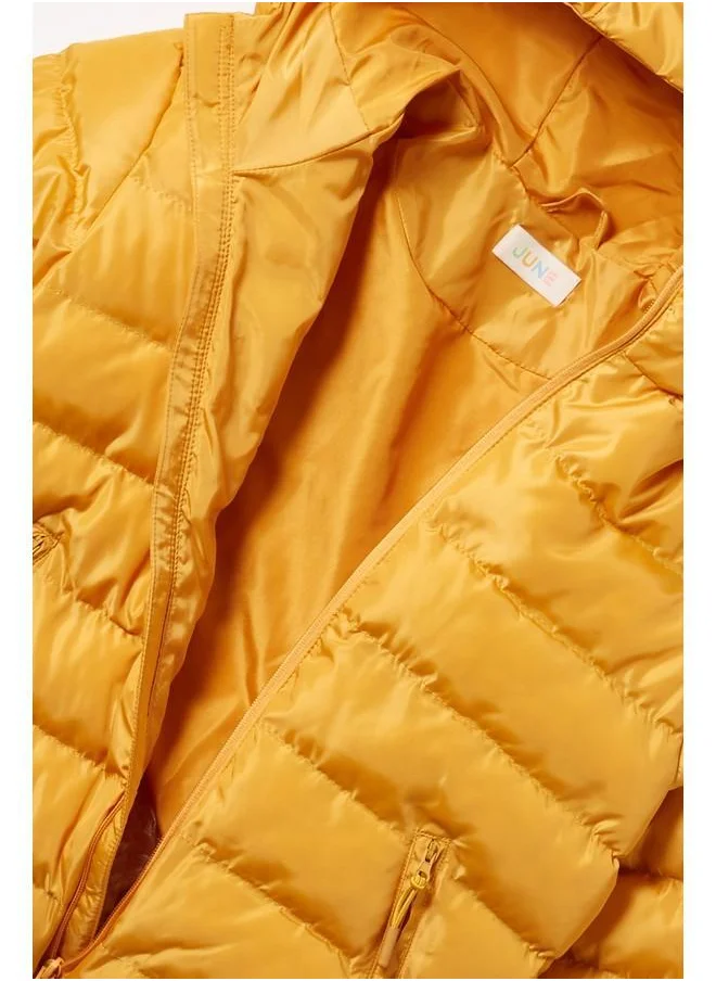 جون June Boy Basic Coat Mustard