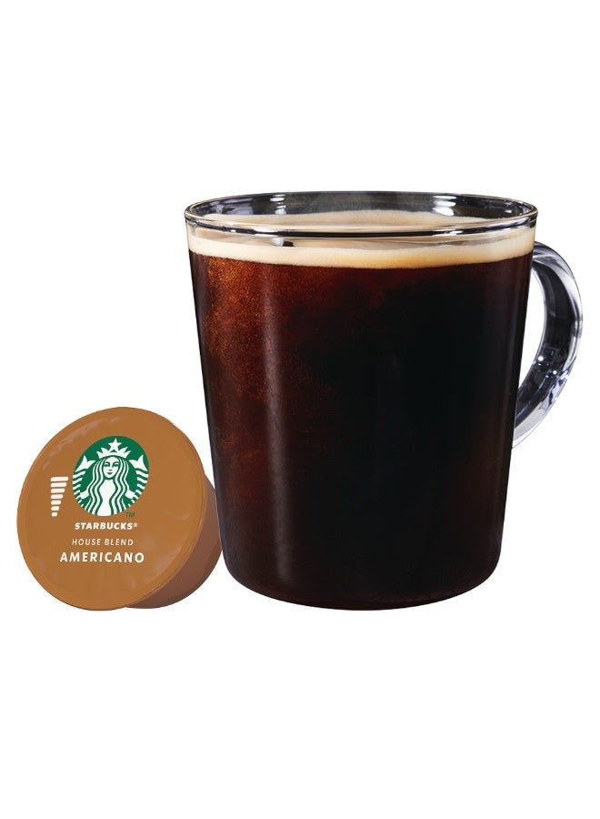 Starbucks Nescafe Dolce Gusto Americano House Blend 12 Capsules 102g - Image 4