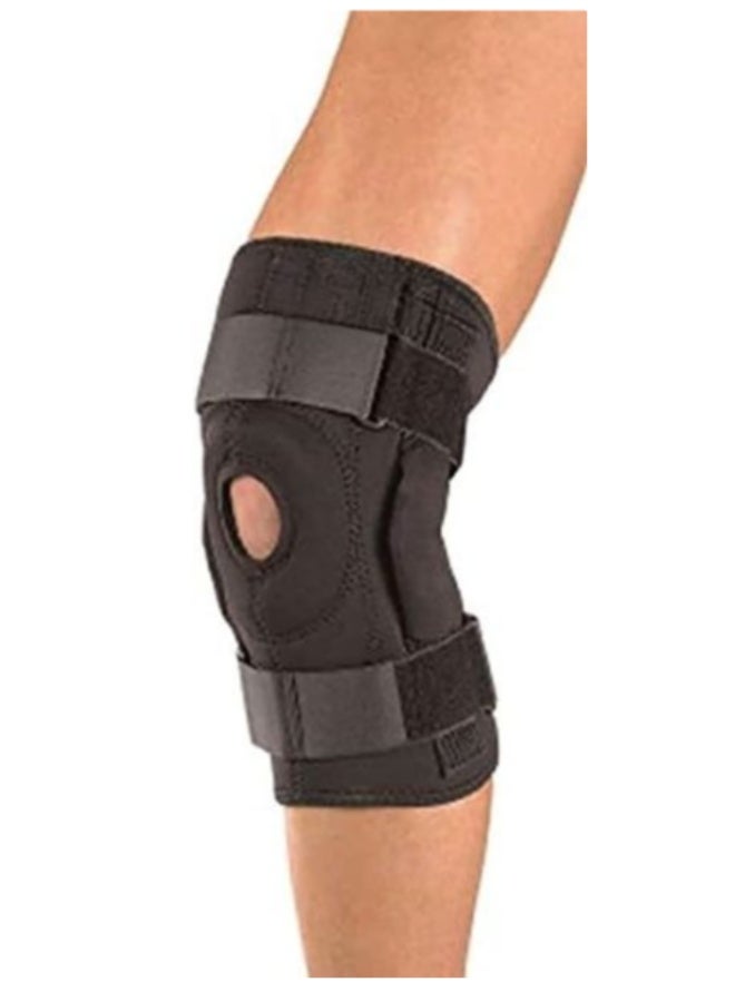 دعامة الركبة القابلة للالتفاف بمفصل تثبيت - دعم كامل وقابل للتعديل - تصميم سهل الارتداء لإصابات الأربطة والأوتار والغضاريف - Image 1