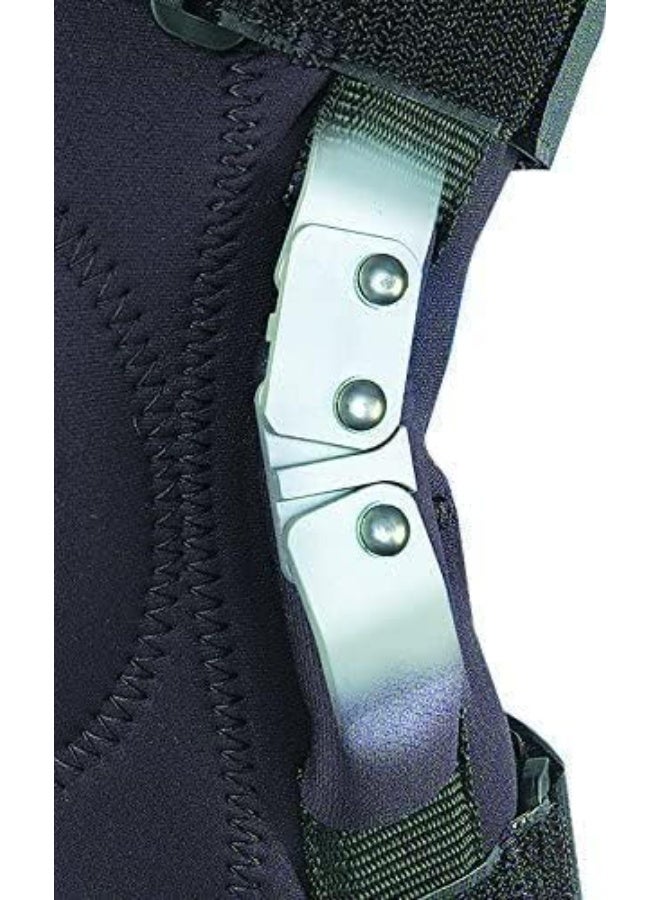 دعامة الركبة القابلة للالتفاف بمفصل تثبيت - دعم كامل وقابل للتعديل - تصميم سهل الارتداء لإصابات الأربطة والأوتار والغضاريف - Image 2