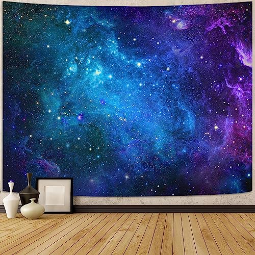 Faxdong Galaxy Universe Space Tapestry, Blacklight Starry Night Sky Mysterious Nebula Stars Ceiling tapestries for Bedroom Backdrop Wall Decor 44×60 inch - Image 2