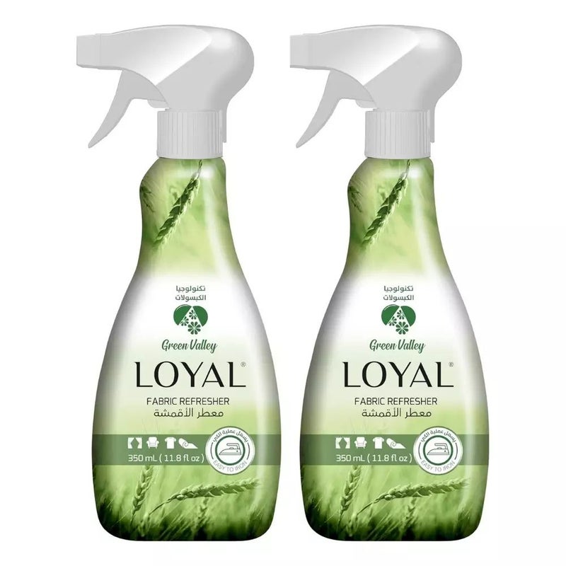 Loyal Fabric Freshener In Soft Green Valley Fragrance- 2X350ml