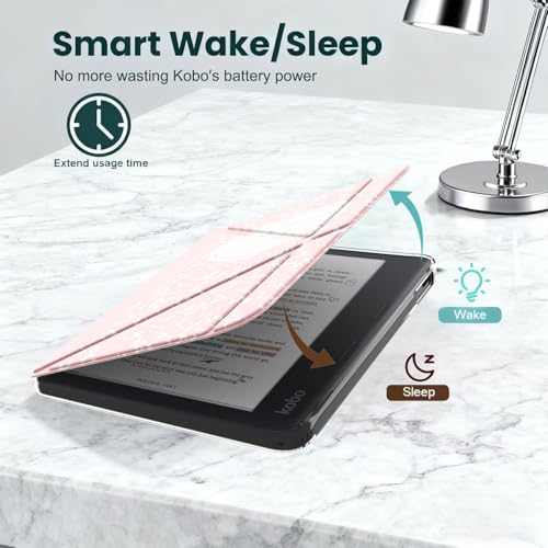 E NET-CASE Detachable Magnetic Case for 7" Kobo Libra 2 (2021) eReader, Ultra Clear Back Scratch-Proof Light丨Easy to Detach & Attach丨Auto Sleep/Wake - Image 3