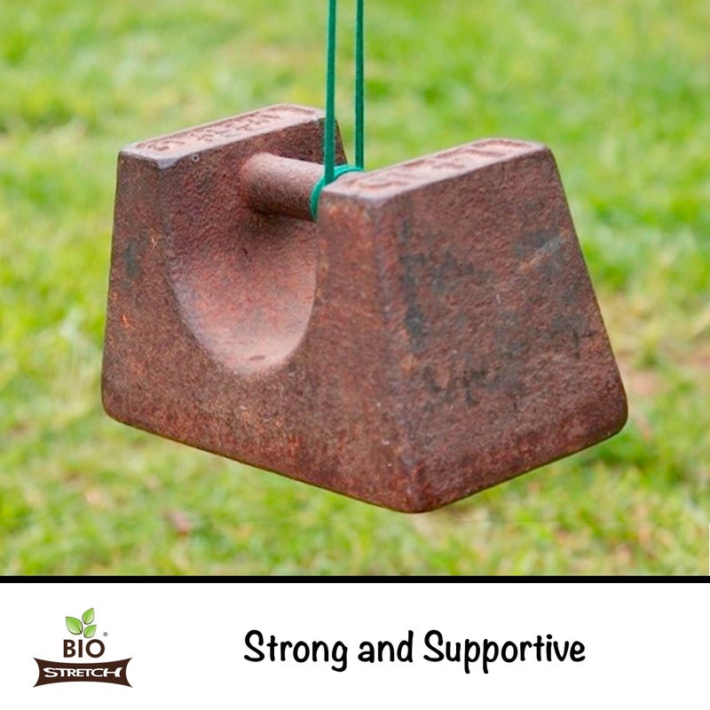 Biostretch Extra Wide Soft Tree Ties - Strong & Stretchy Support for Large Plants & Young Trees - Cut-to-Length Green Garden Tape for Home & Professional Gardening (26 ft / 8M) - Image 5