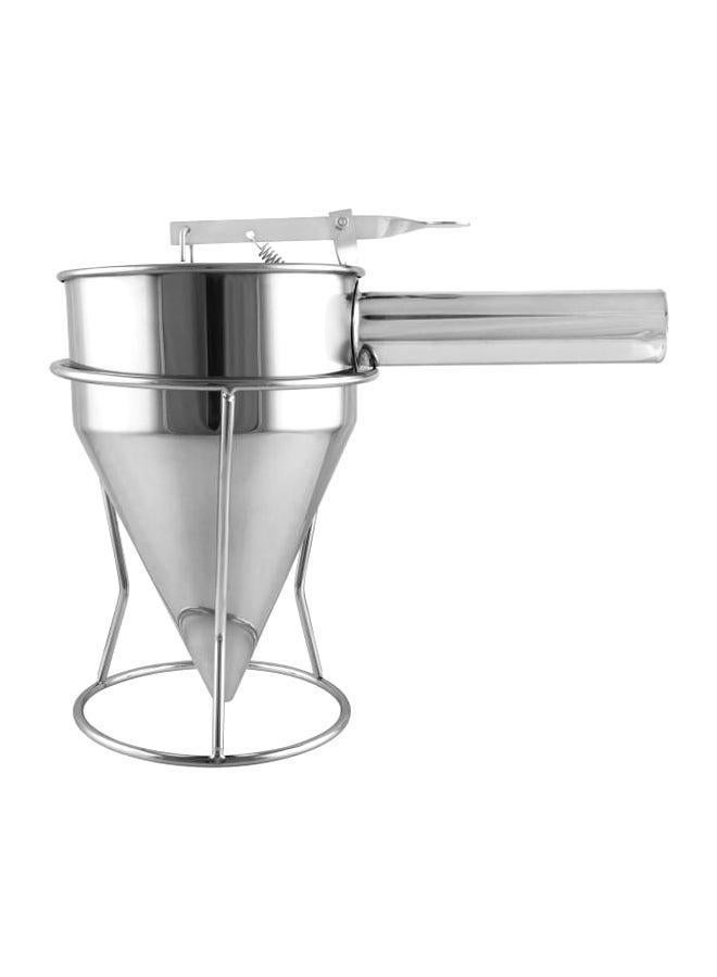 Stainless Steel Hopper With Stand Silver - Image 1